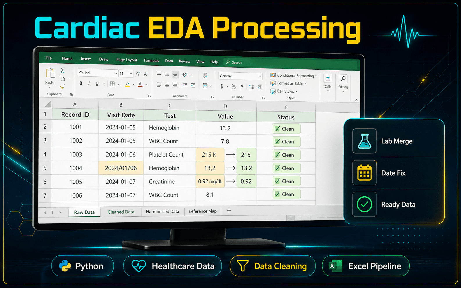 Cardiac EDA Processing