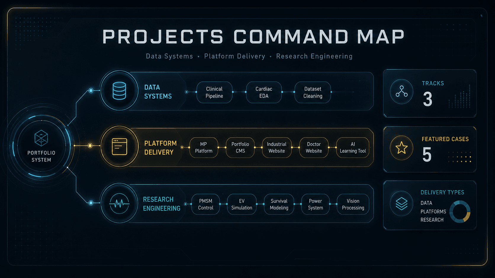 Project section command visual