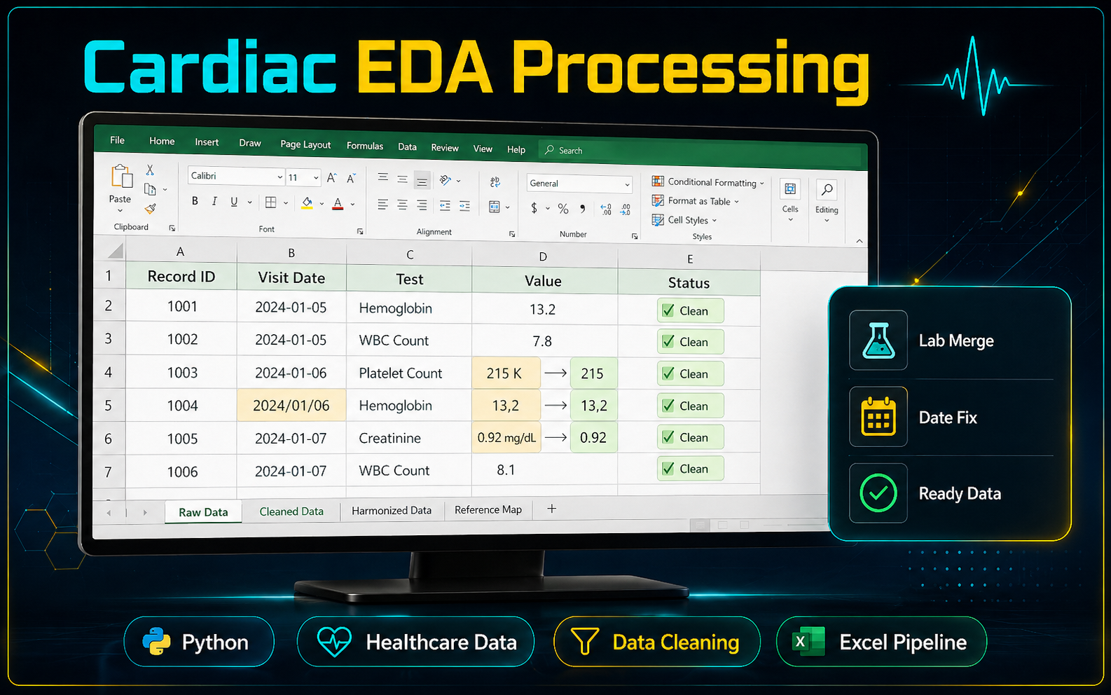 Cardiac EDA Processing project evidence visual